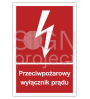 Znak przeciwpożarowy wyłącznik prądu fotoluminescencyjny