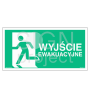 Znak ewakuacyjny "wyjście ewakuacyjne lewostronne"