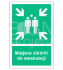 Znak miejsce zbiórki do ewakuacji